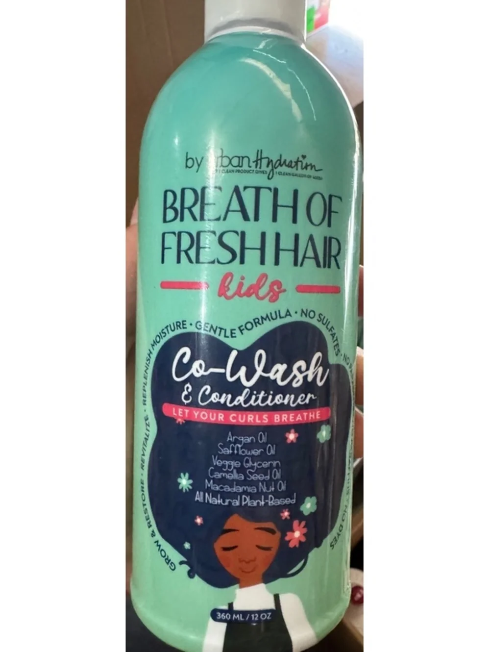 Urban Hydration Breath of Fresh Hair Kids Co-Wash & Conditioner 12 oz - Curl Enh